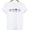 smile kiss laugh pout tshirt