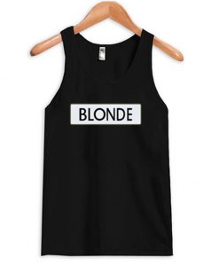 blonde tank top