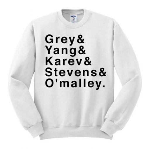 grey yang karev stevens omalley sweatshirt