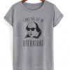 i put the lit in literature t-shirt