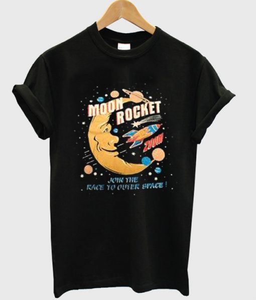 moon rocket t-shirt