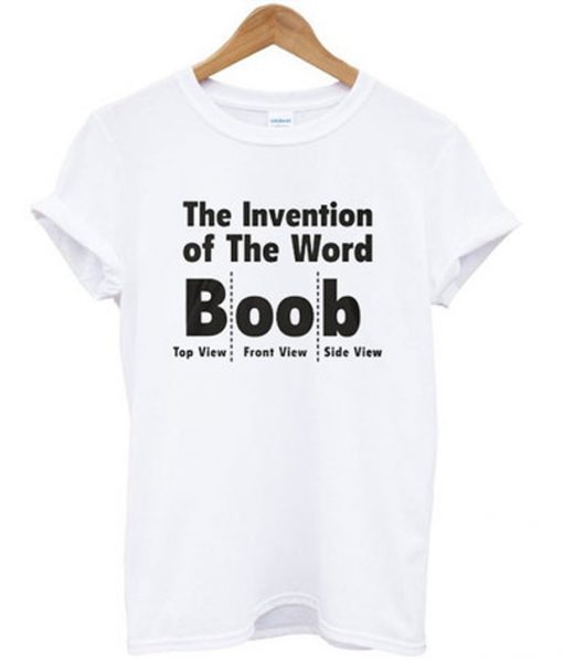 the invitation of the world boob t-shirt