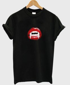 dracula red lips t-shirt