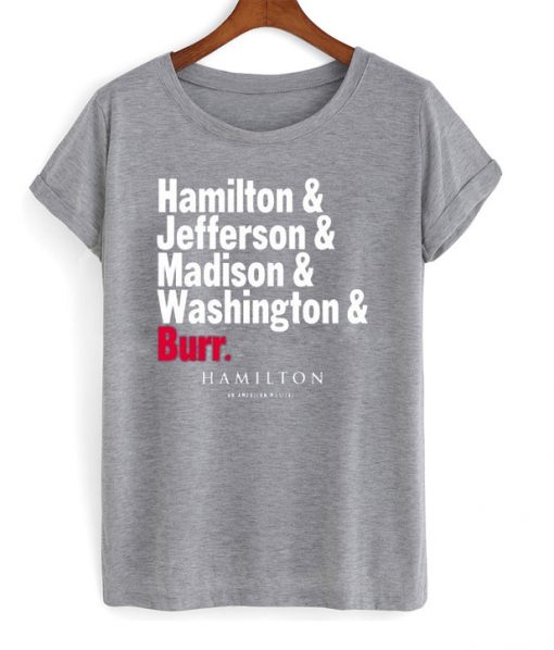 hamilton names t-shirt