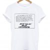 just say fuck off quotes tshirt