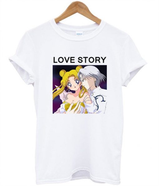 love story sailormoon t-shirt