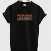 warning this is not a trademark t-shirt