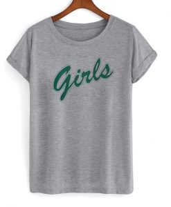 Girls green letters tshirt