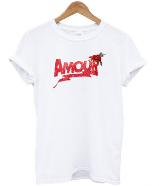 amour roses t-shirt