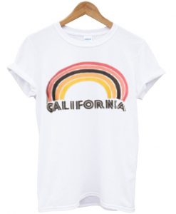 california rainbow t-shirt