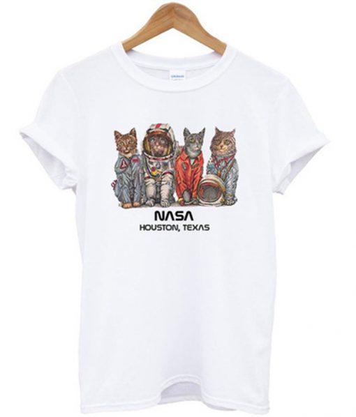 cat space nasa t-shirt