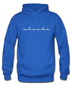 chacha the wave blue hoodie