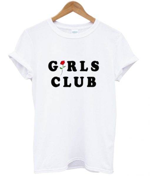 girls club flower t-shirt