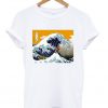 great wave off kanagawa parody t-shirt