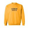 lemon juice sweatshirt