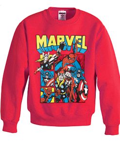 marvel heroes sweatshirt