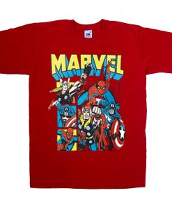 marvel heroes tshirt