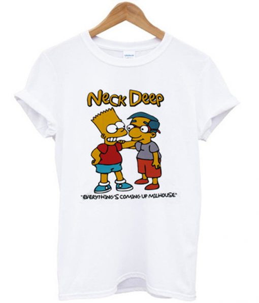 neck deep milhouse t-shirt