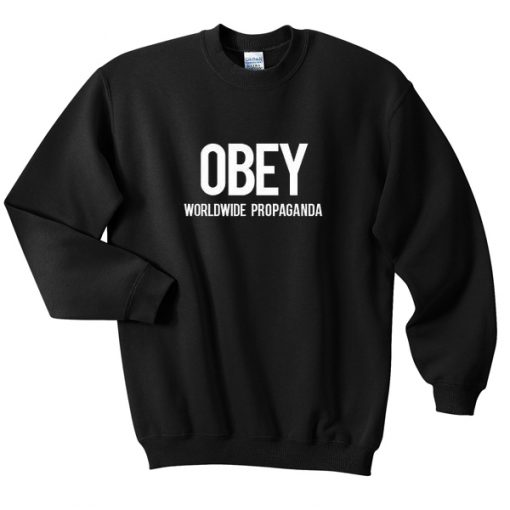 obey worldwide propaganda sweatshirt