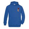 rose in hand blue hoodie