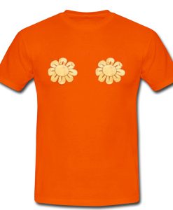 sun flower orange tshirt