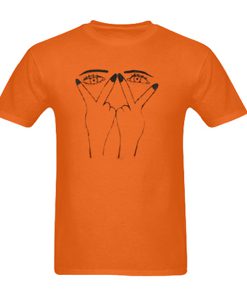 two eyes hand tshirt