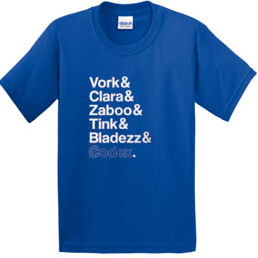 vork clara zaboo tink bladezz codex tshirt