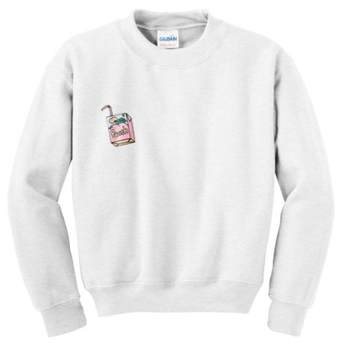 peach juice sweatshirt