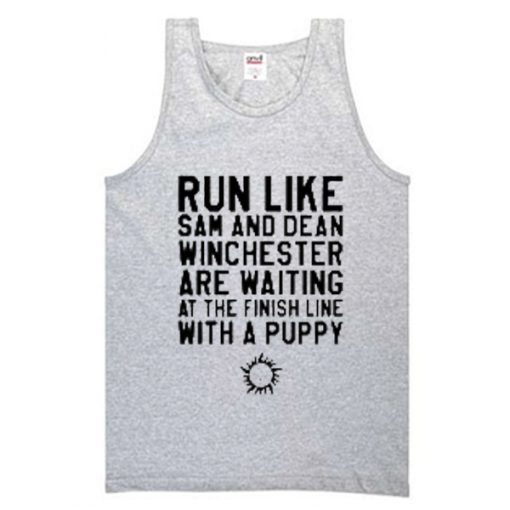 run like sam and dean tanktop