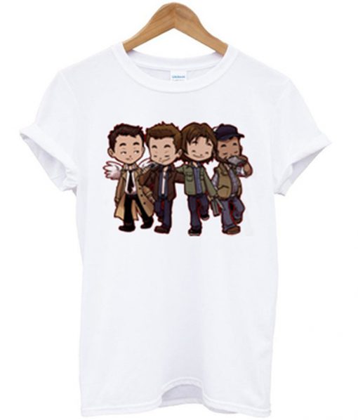 supernatural cartoon tshirt