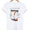 thrasher magazine neck face vs peter ramondetta t-shirt