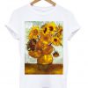 van gogh sun flower t-shirt