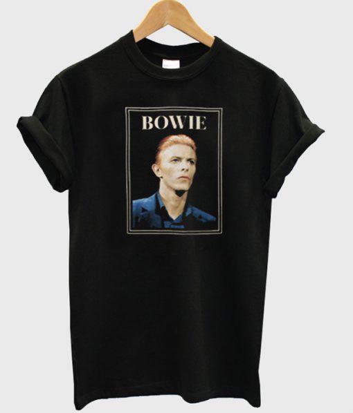 david bowie rectangle box photo t-shirt