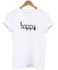 happy font t-shirt