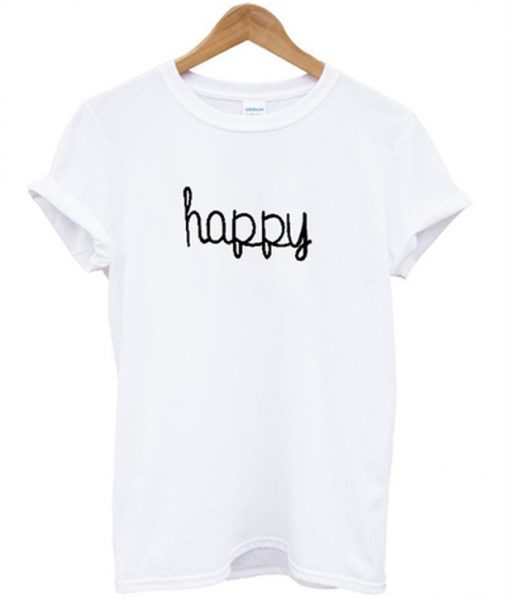 happy font t-shirt