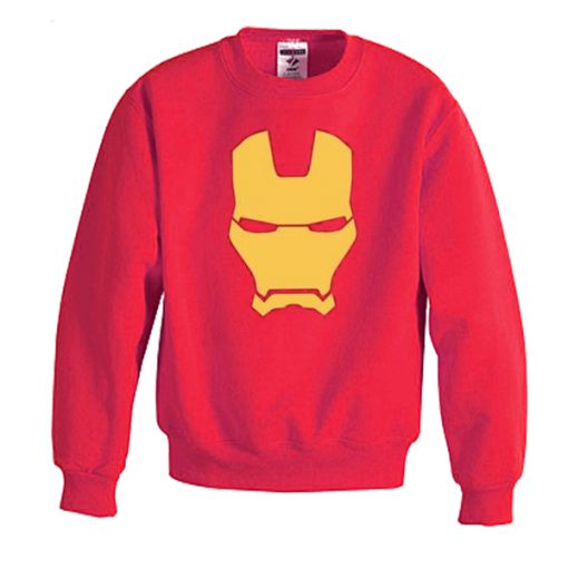 iron man mask sweatshirt