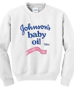 johnson's baby oil sweatshirt