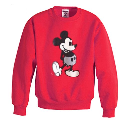 mickey mouse red sweatshirt