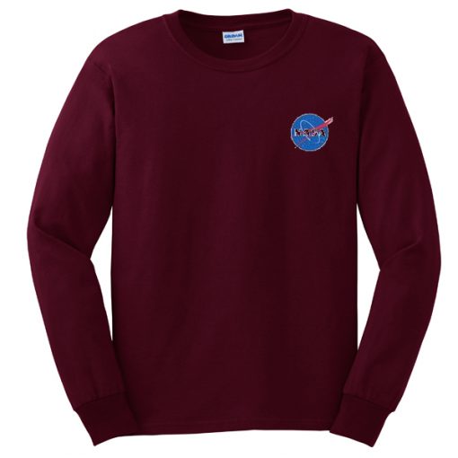 nasa burgundy sweatshirt