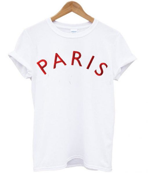 paris font t-shirt