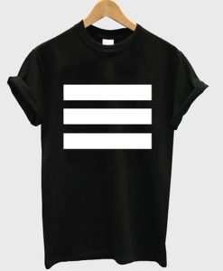 three horizontal strips t-shirt