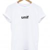 unif font t-shirt