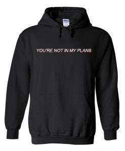 you're not in my plans hoodie