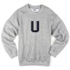 U font sweatshirt