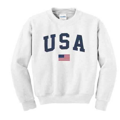 USA Flag Sweatshirt