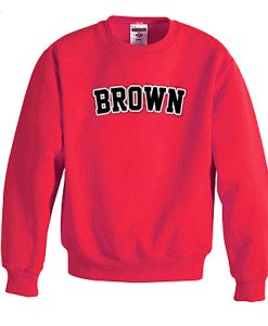 brown red sweatshirt