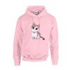 cute cat pink hoodie