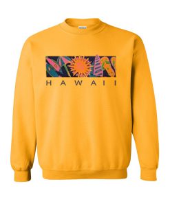 hawaii yellow sweatshirt