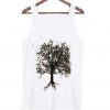 silhouette tree tank top