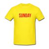 sunday yellow tshirt